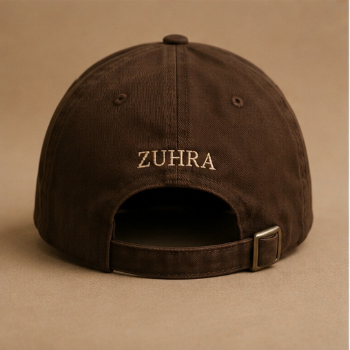 ZUHRA Cap - Espresso Brown Hydrangea