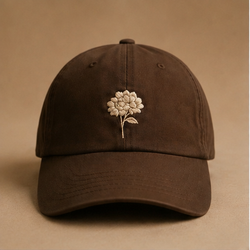 ZUHRA Cap - Espresso Brown Hydrangea