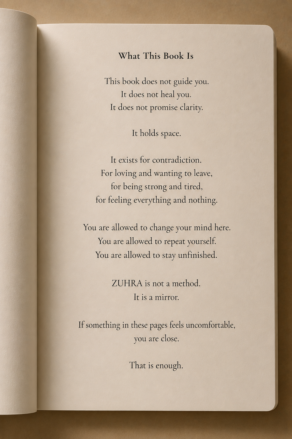 ZUHRA Journal - Begin Where You Are