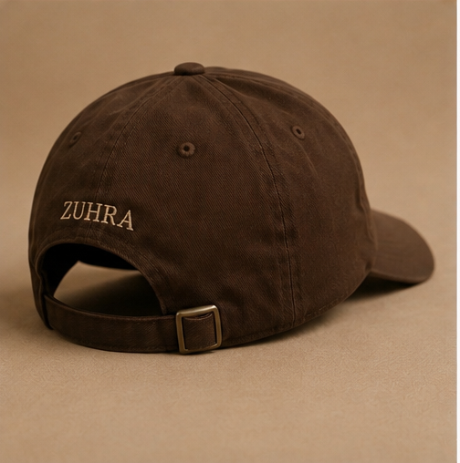 ZUHRA Cap - Espresso Brown Hydrangea