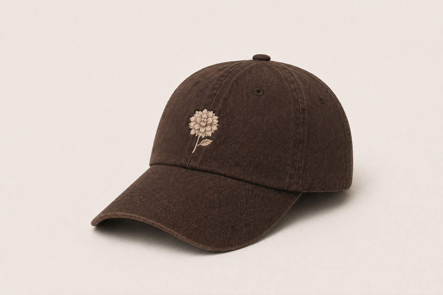 ZUHRA - Cap Espresso Brown Hydrangea