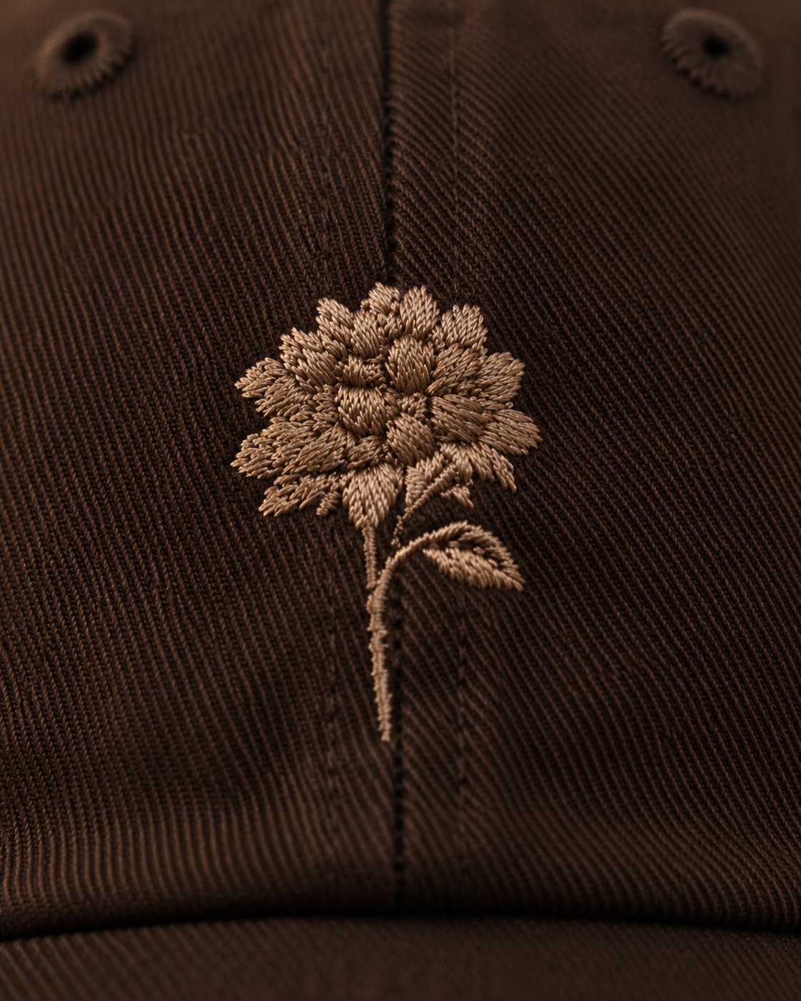 ZUHRA Cap - Espresso Brown Hydrangea